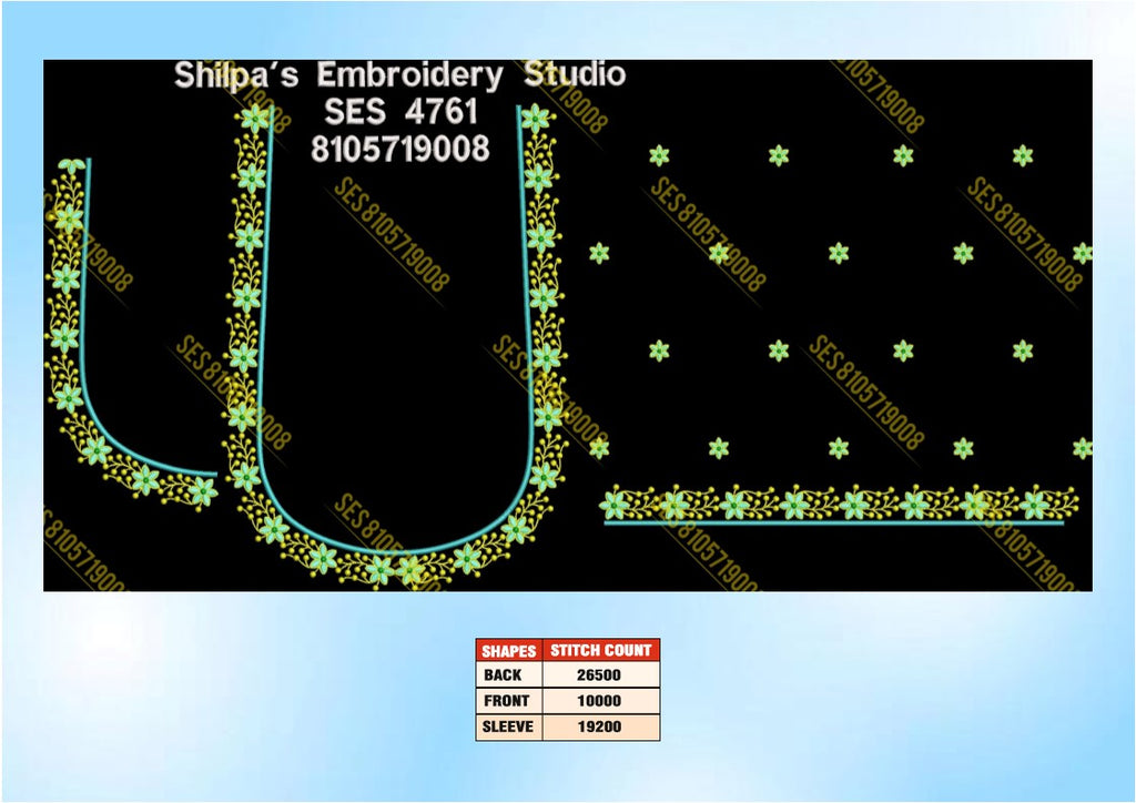 Embroidery Designs 4701-4800 Series
