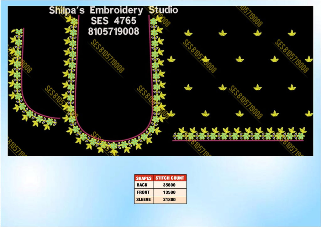 Embroidery Designs 4701-4800 Series