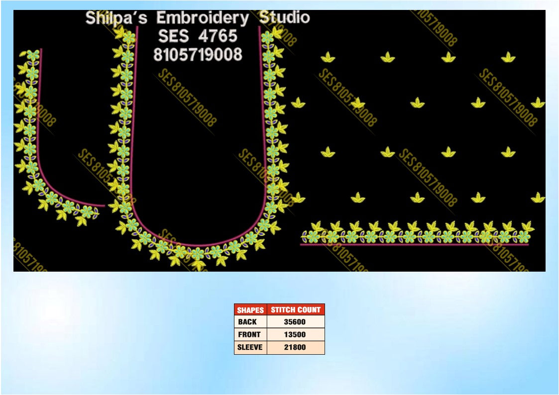 Embroidery Designs 4701-4800 Series