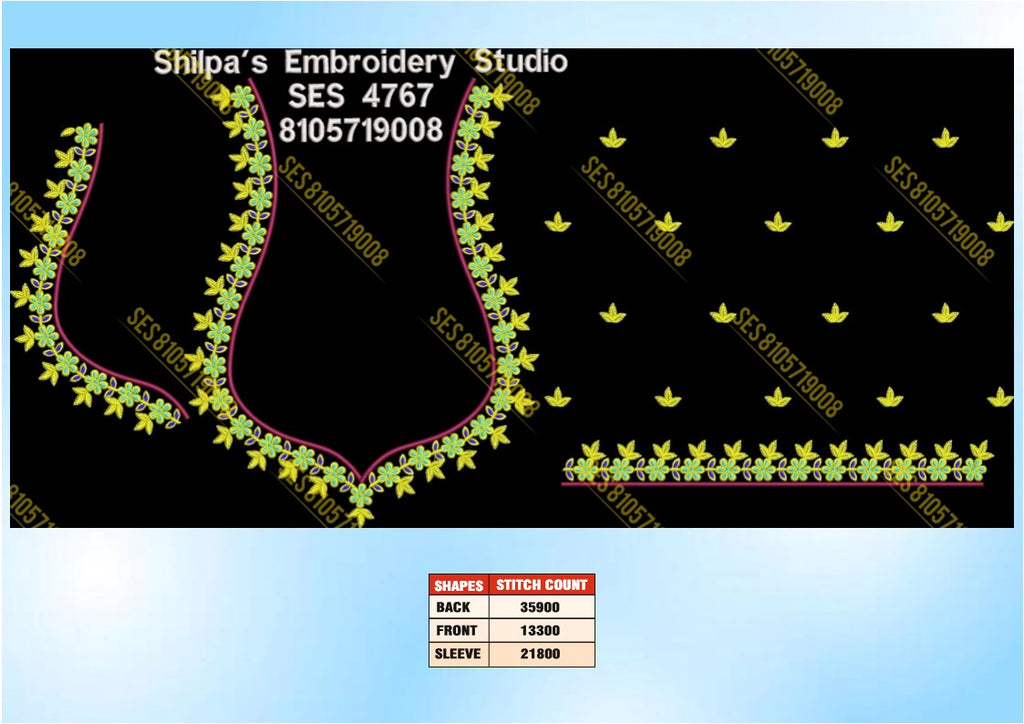 Embroidery Designs 4701-4800 Series