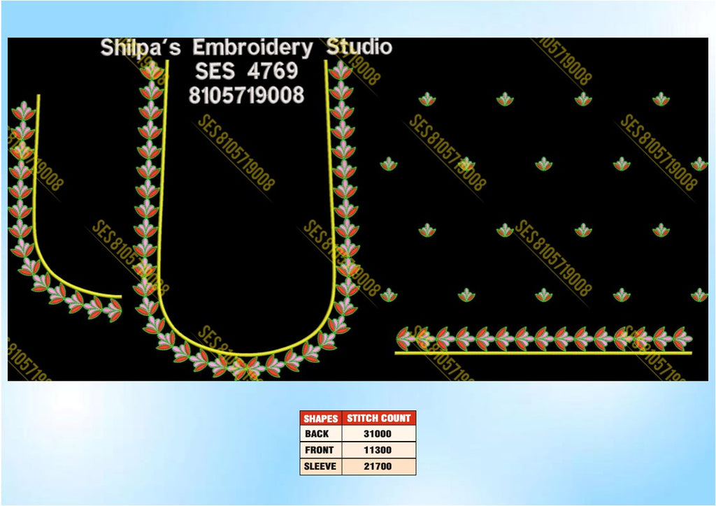 Embroidery Designs 4701-4800 Series