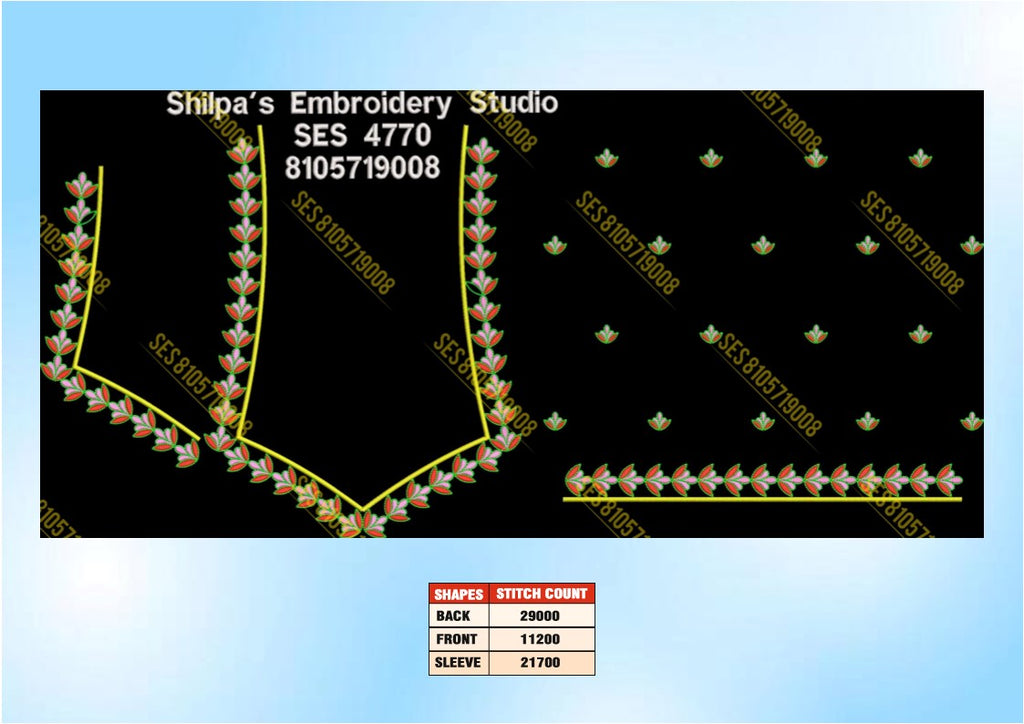 Embroidery Designs 4701-4800 Series