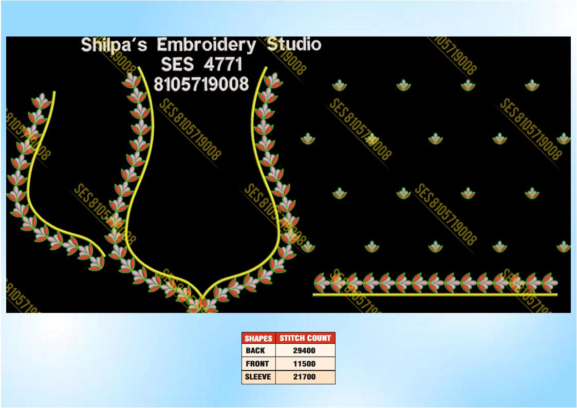 Embroidery Designs 4701-4800 Series