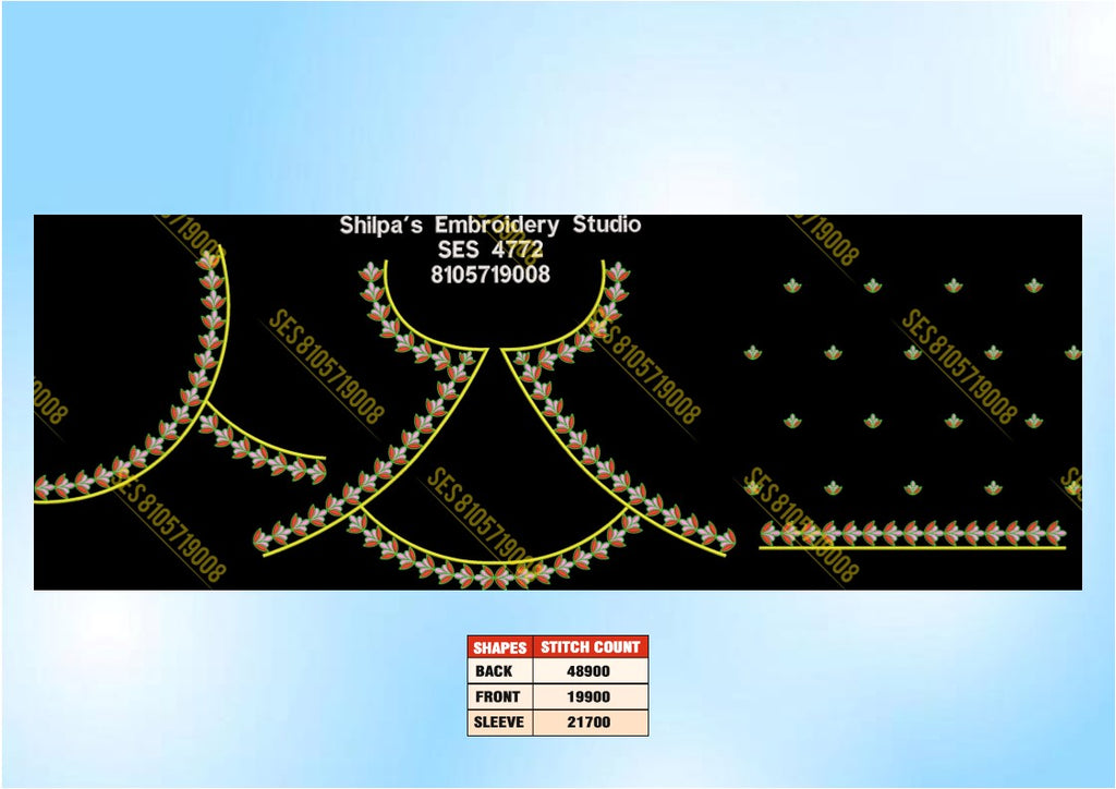 Embroidery Designs 4701-4800 Series