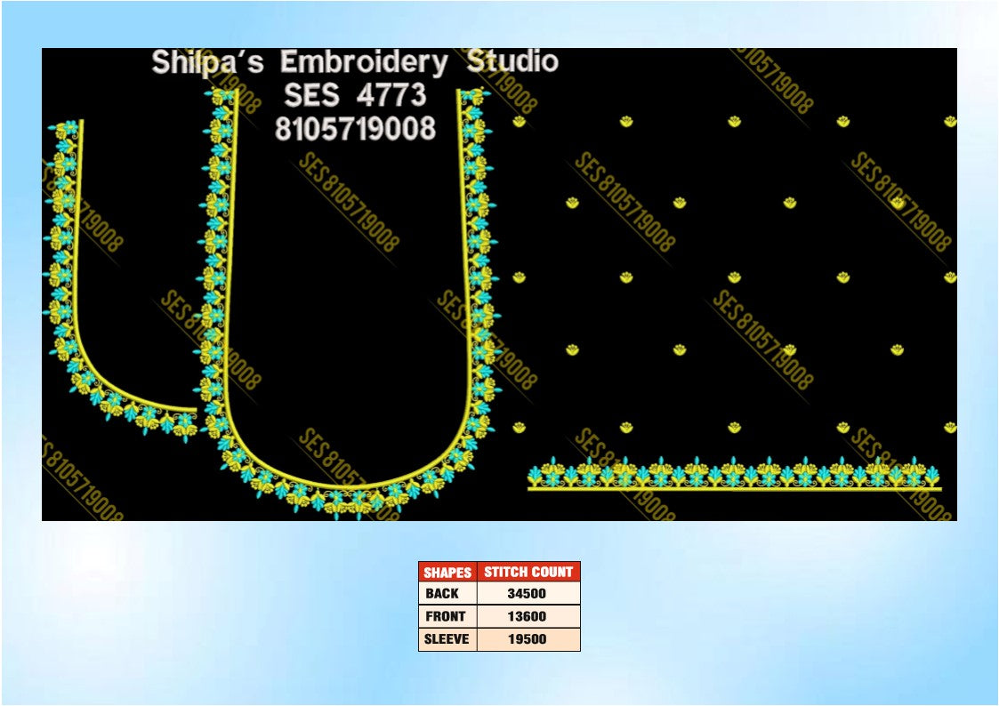 Embroidery Designs 4701-4800 Series