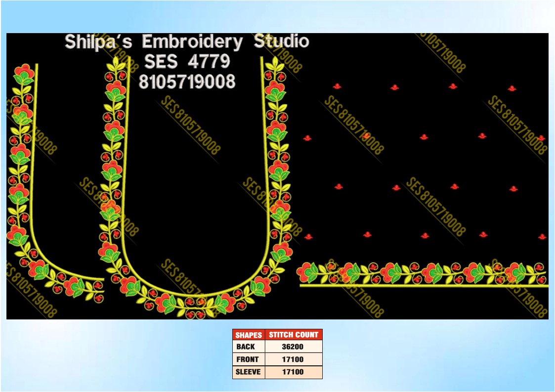 Embroidery Designs 4701-4800 Series