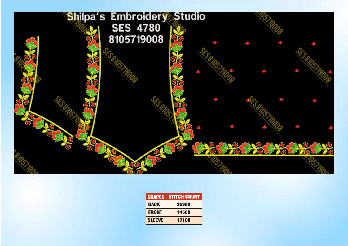 Embroidery Designs 4701-4800 Series