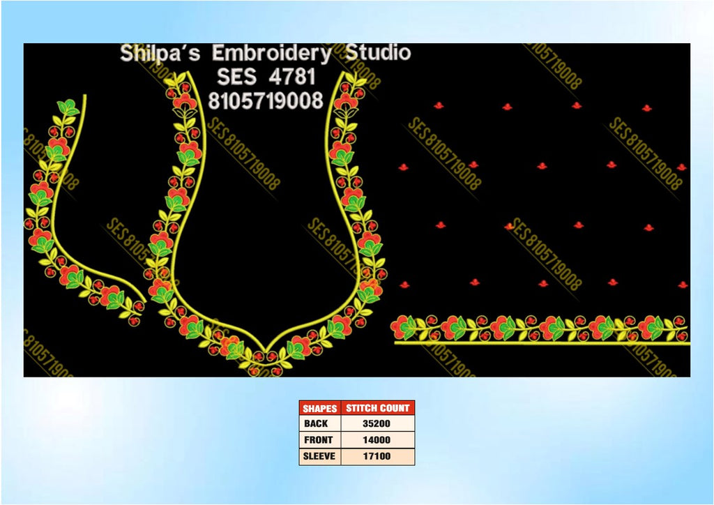 Embroidery Designs 4701-4800 Series