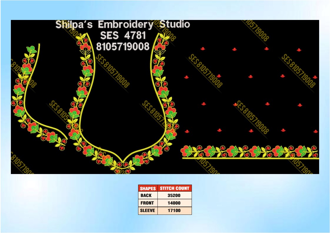 Embroidery Designs 4701-4800 Series