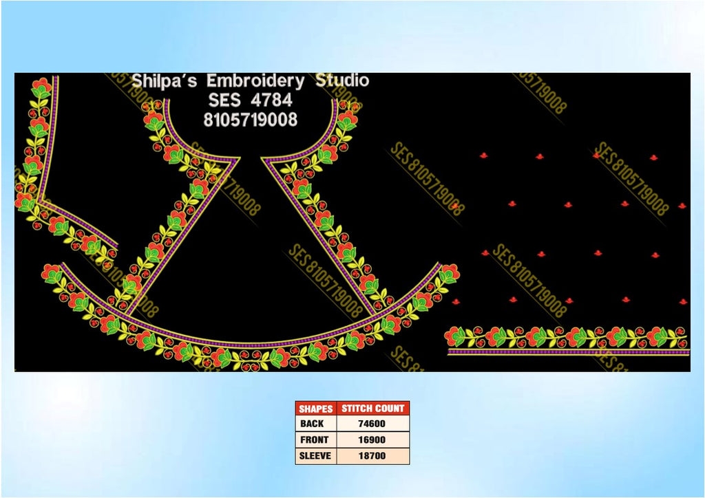 Embroidery Designs 4701-4800 Series