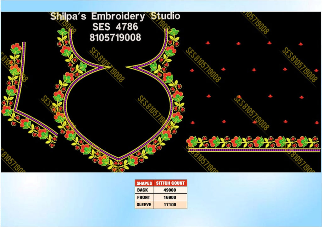 Embroidery Designs 4701-4800 Series
