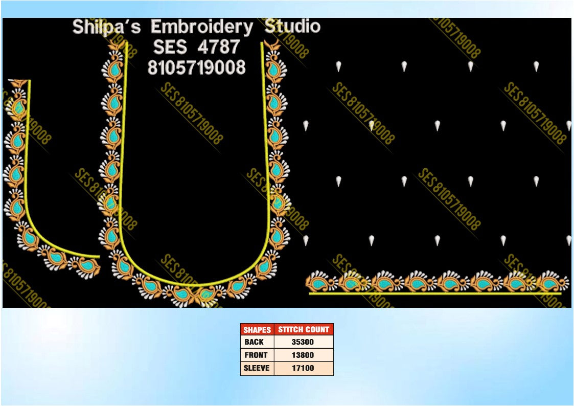 Embroidery Designs 4701-4800 Series