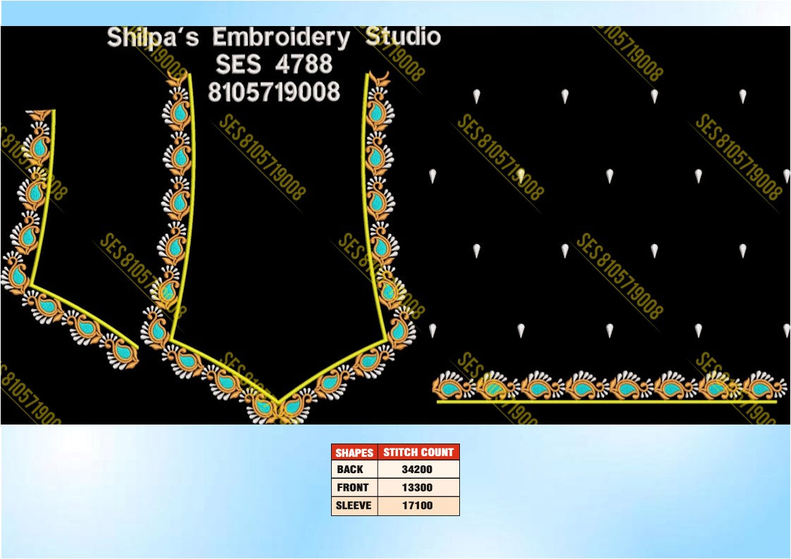 Embroidery Designs 4701-4800 Series