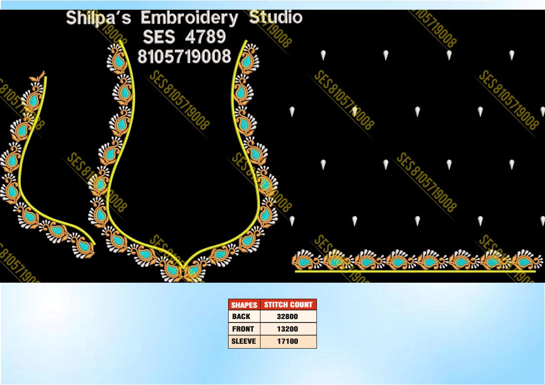 Embroidery Designs 4701-4800 Series