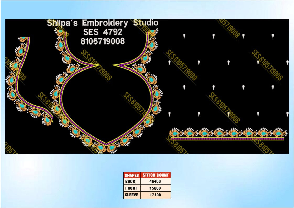 Embroidery Designs 4701-4800 Series