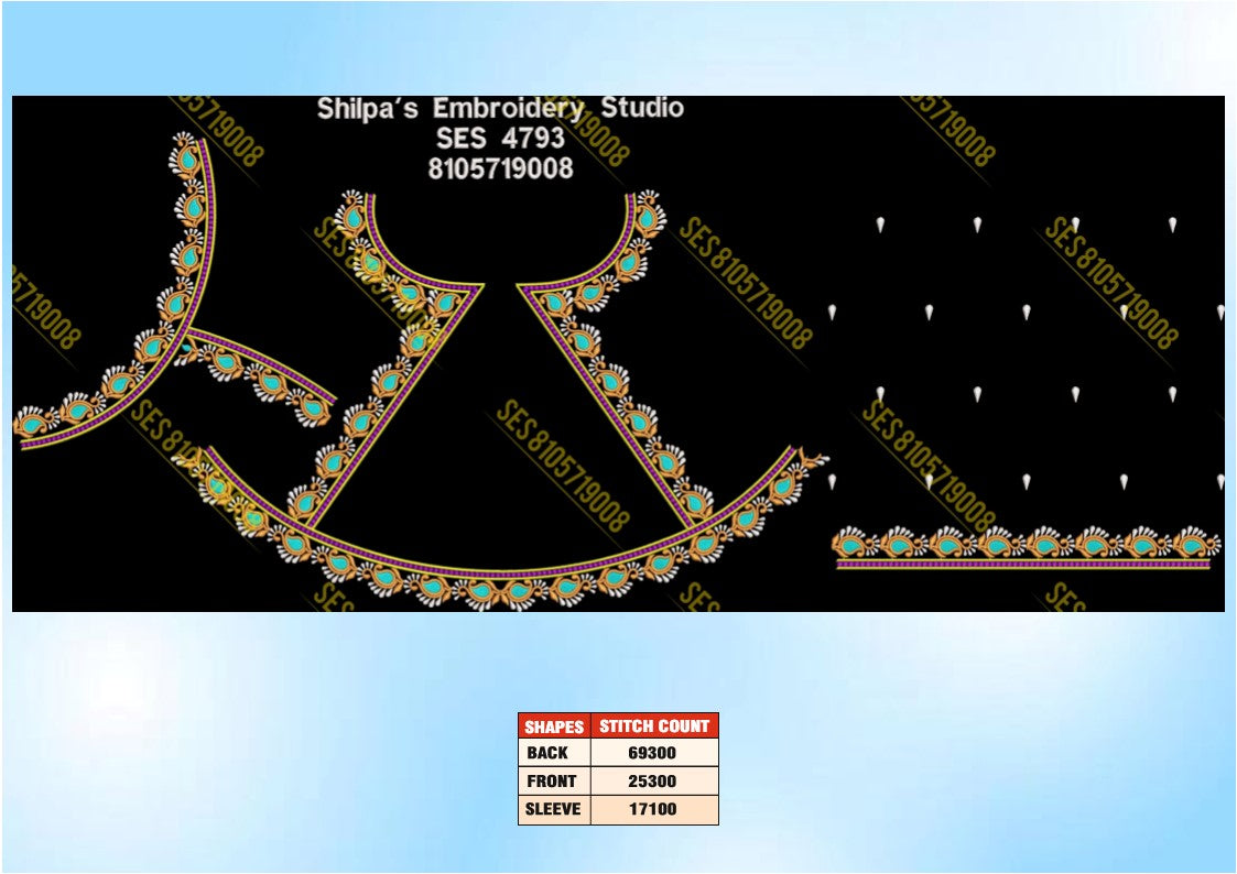 Embroidery Designs 4701-4800 Series