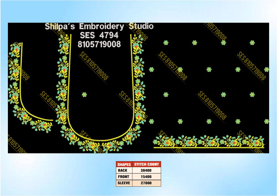 Embroidery Designs 4701-4800 Series