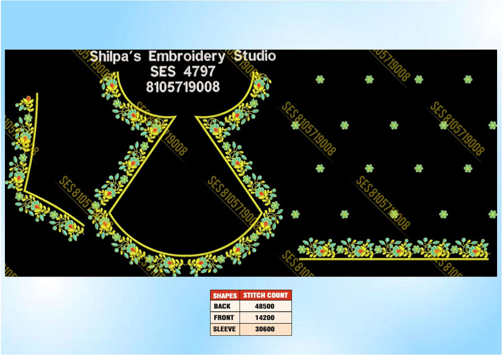 Embroidery Designs 4701-4800 Series