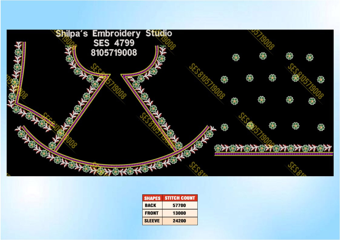 Embroidery Designs 4701-4800 Series