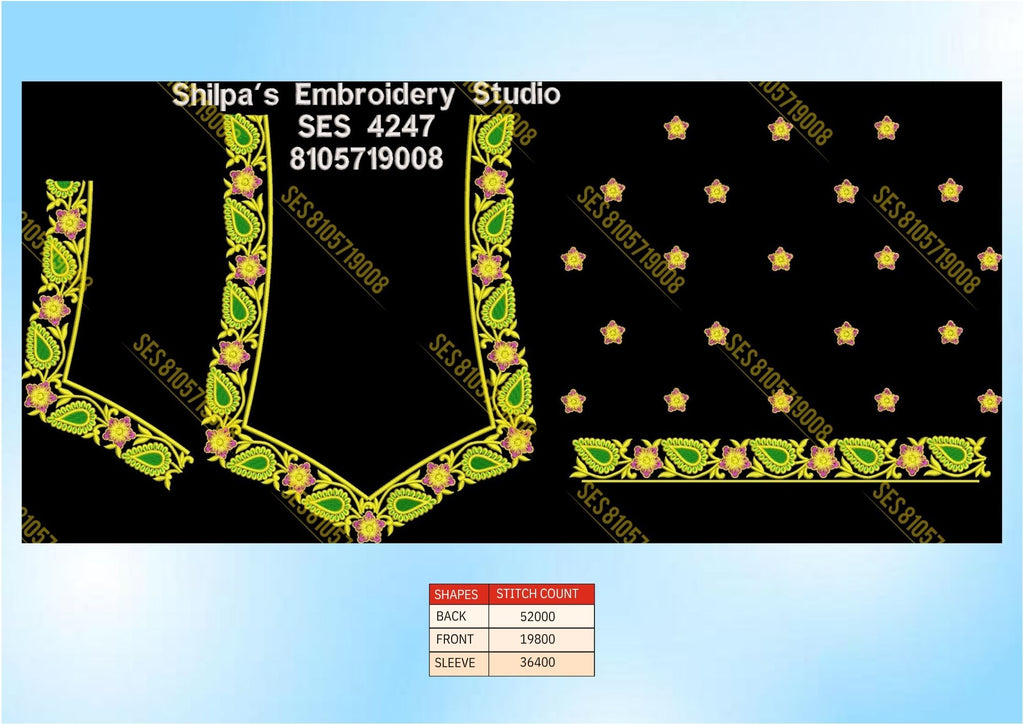 Embroidery Designs 4201-4300 Series