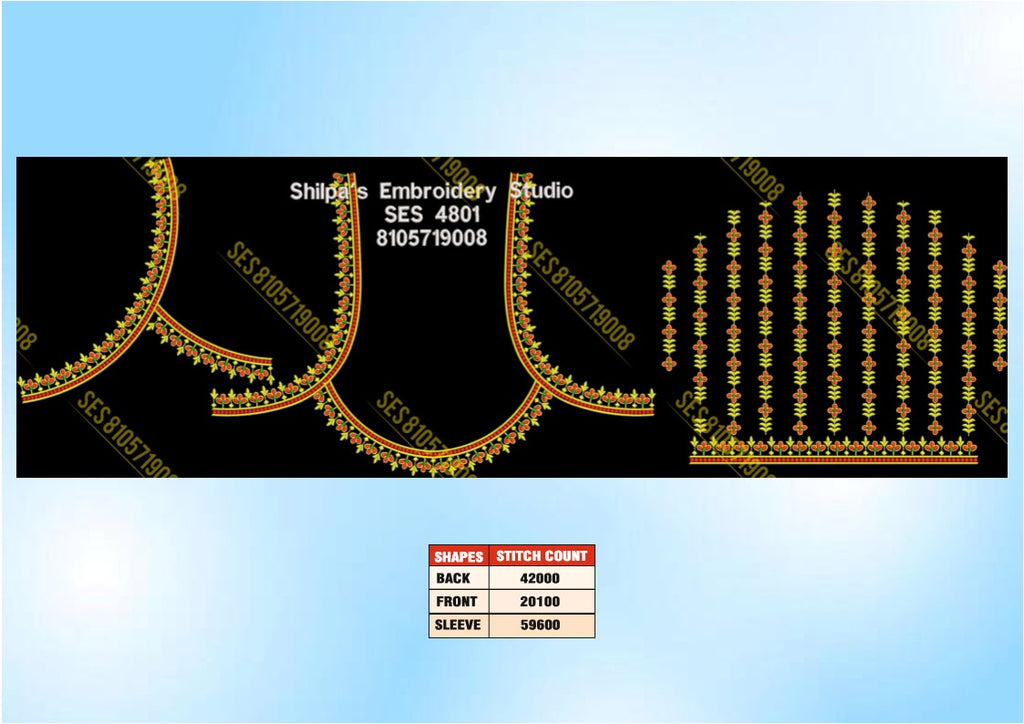 Embroidery Designs 4801-4900 Series