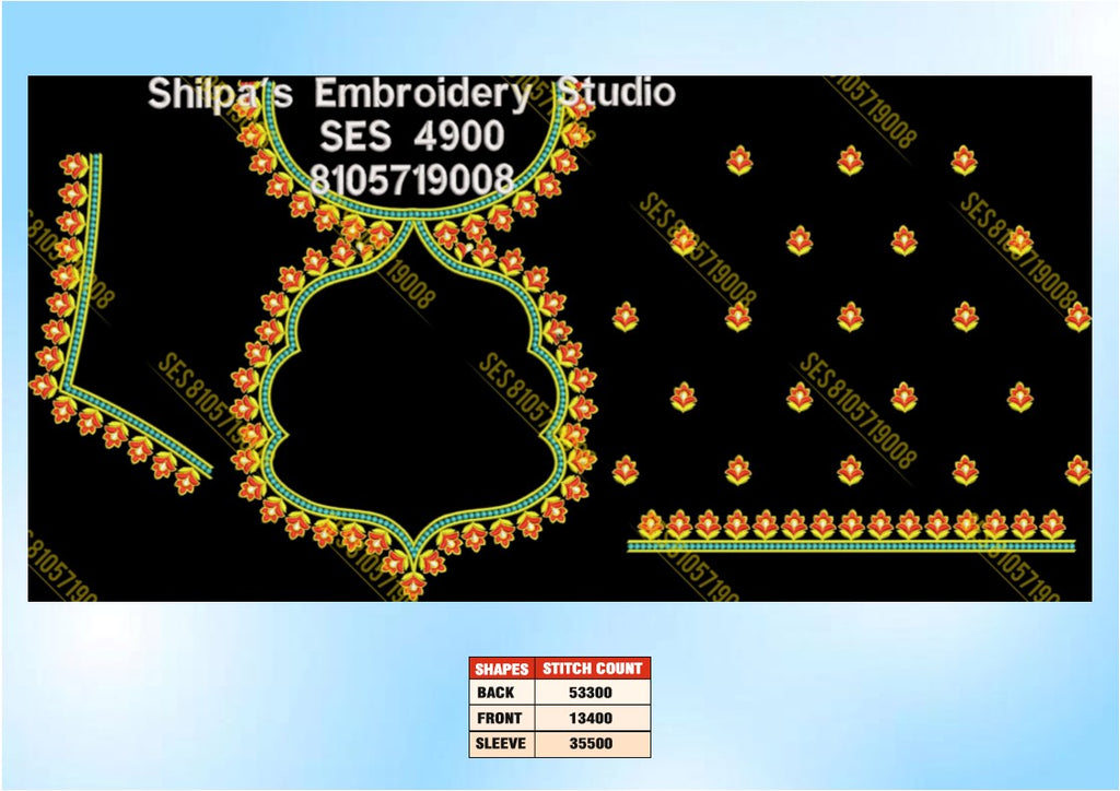 Embroidery Designs 4801-4900 Series