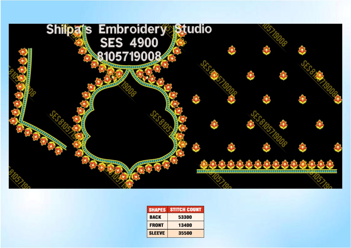 Embroidery Designs 4801-4900 Series