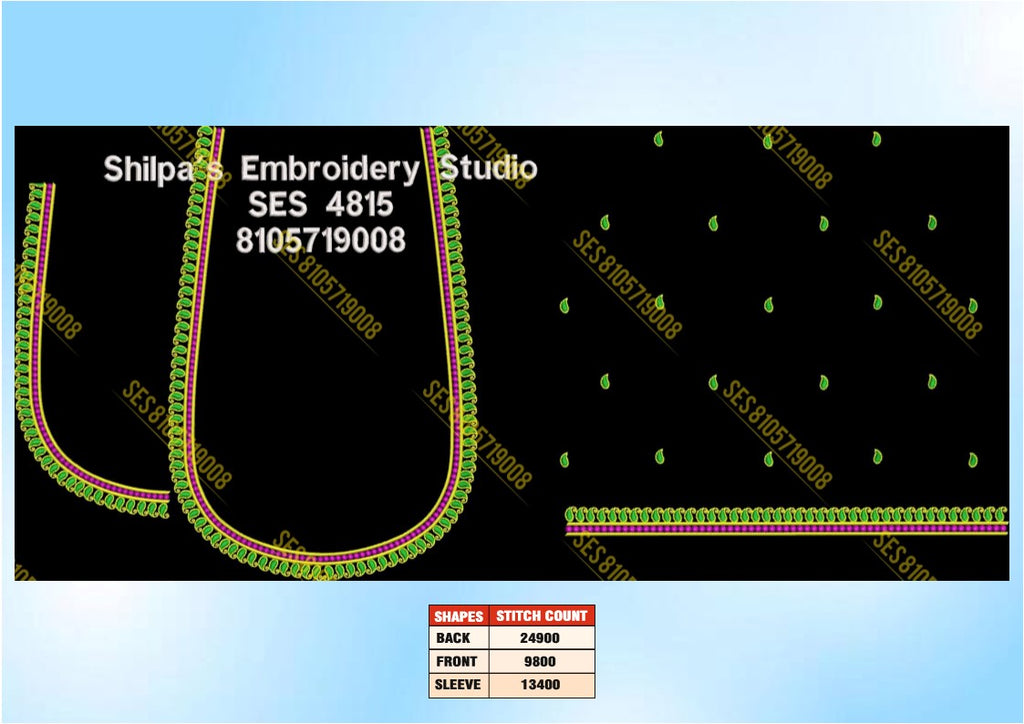 Embroidery Designs 4801-4900 Series