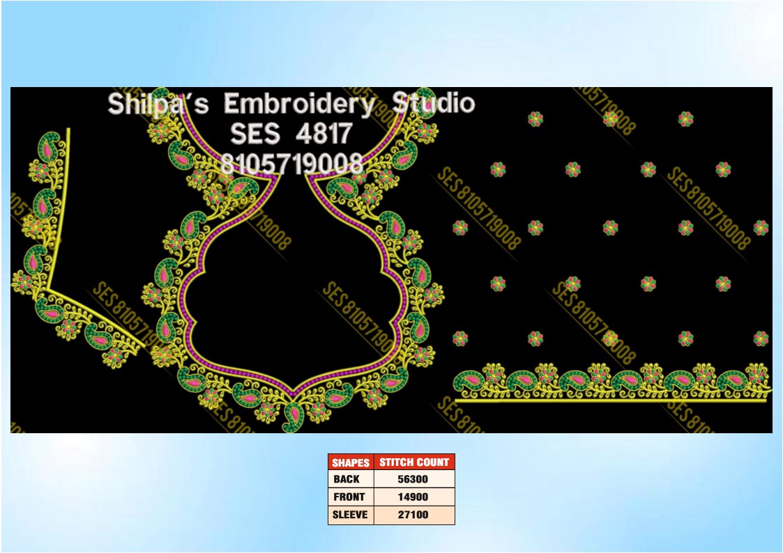 Embroidery Designs 4801-4900 Series
