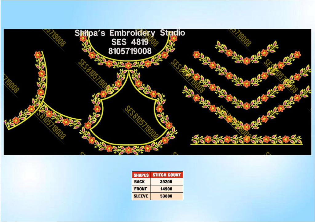 Embroidery Designs 4801-4900 Series