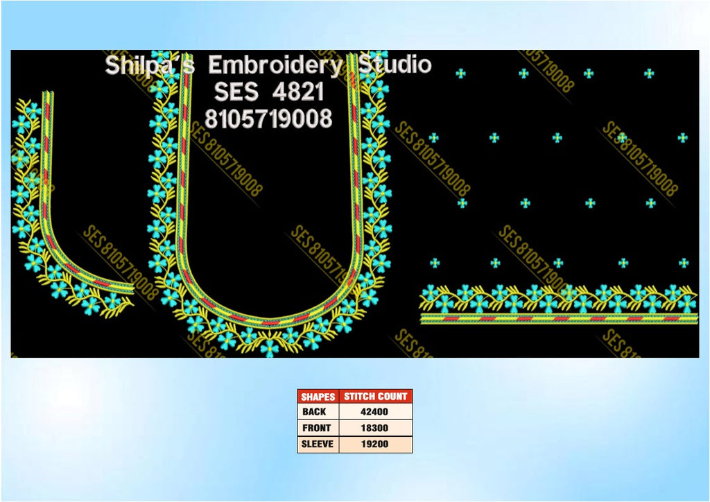 Embroidery Designs 4801-4900 Series