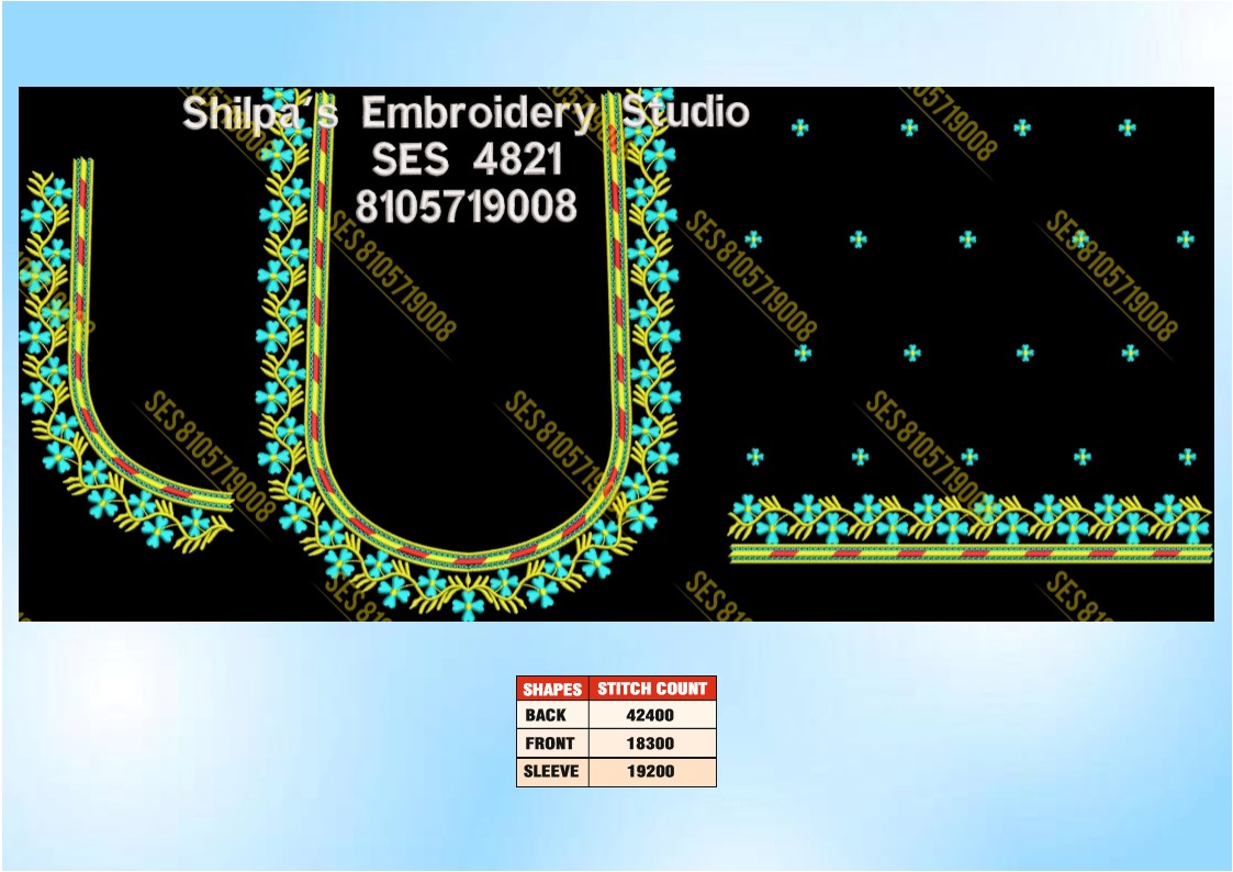 Embroidery Designs 4801-4900 Series