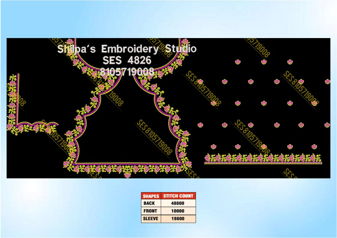 Embroidery Designs 4801-4900 Series