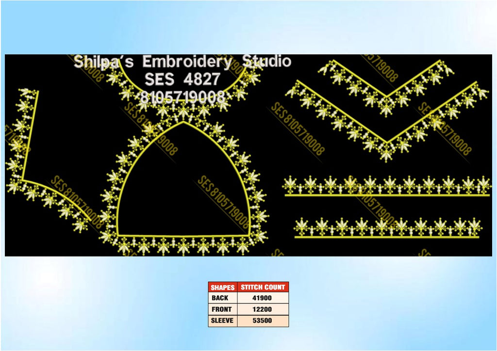 Embroidery Designs 4801-4900 Series