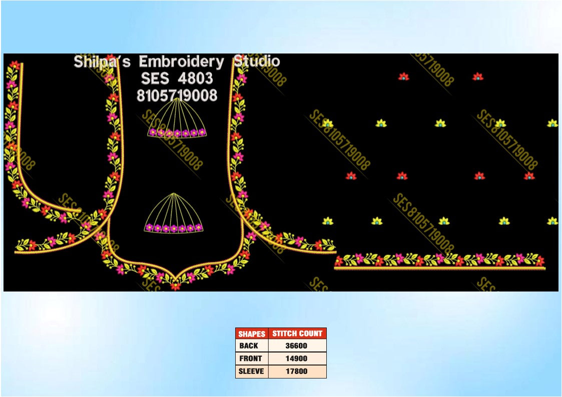 Embroidery Designs 4801-4900 Series