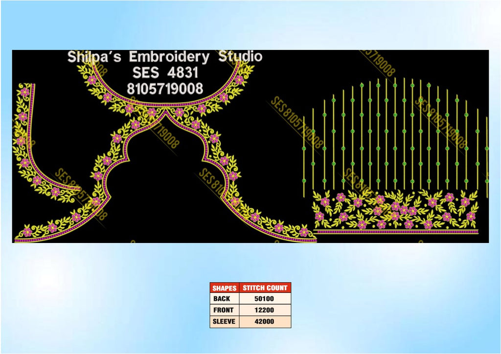 Embroidery Designs 4801-4900 Series