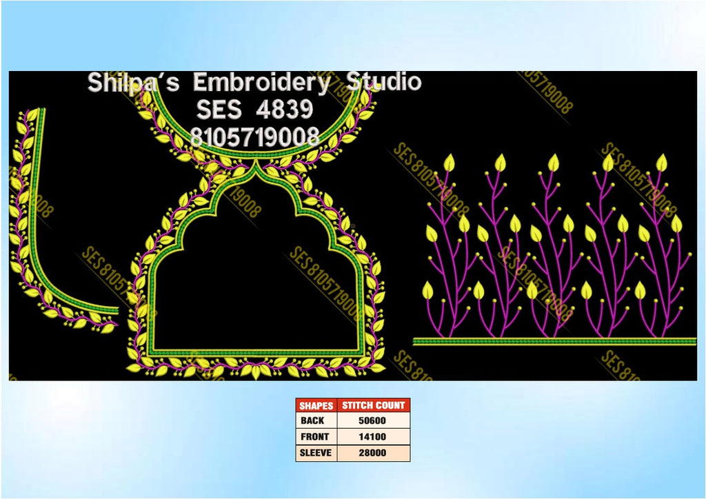 Embroidery Designs 4801-4900 Series