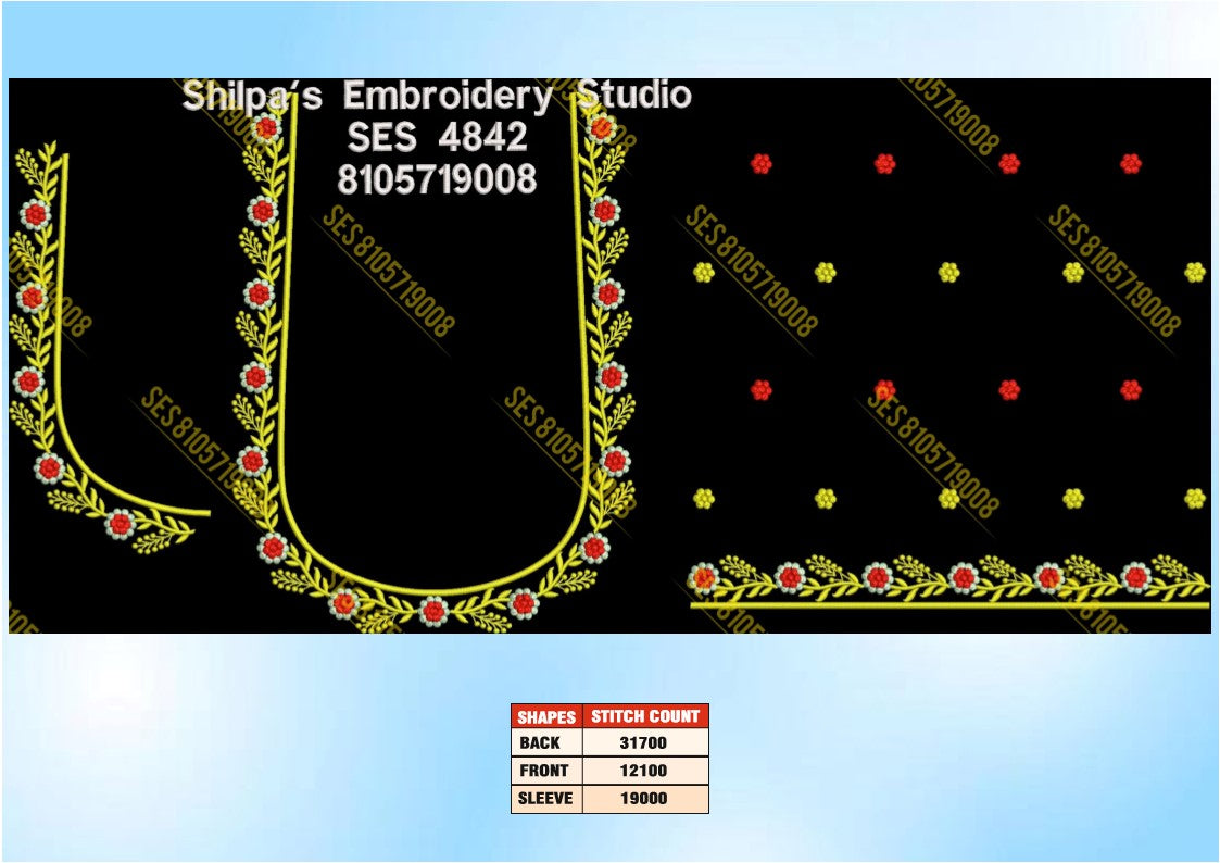 Embroidery Designs 4801-4900 Series