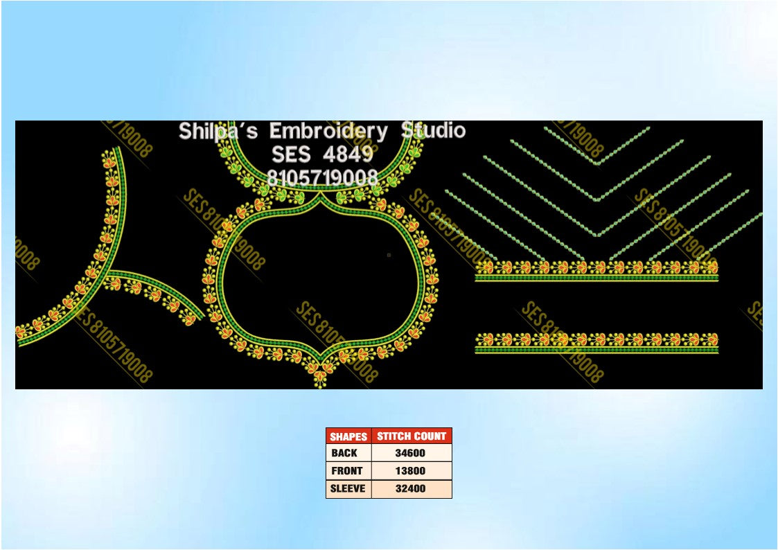 Embroidery Designs 4801-4900 Series