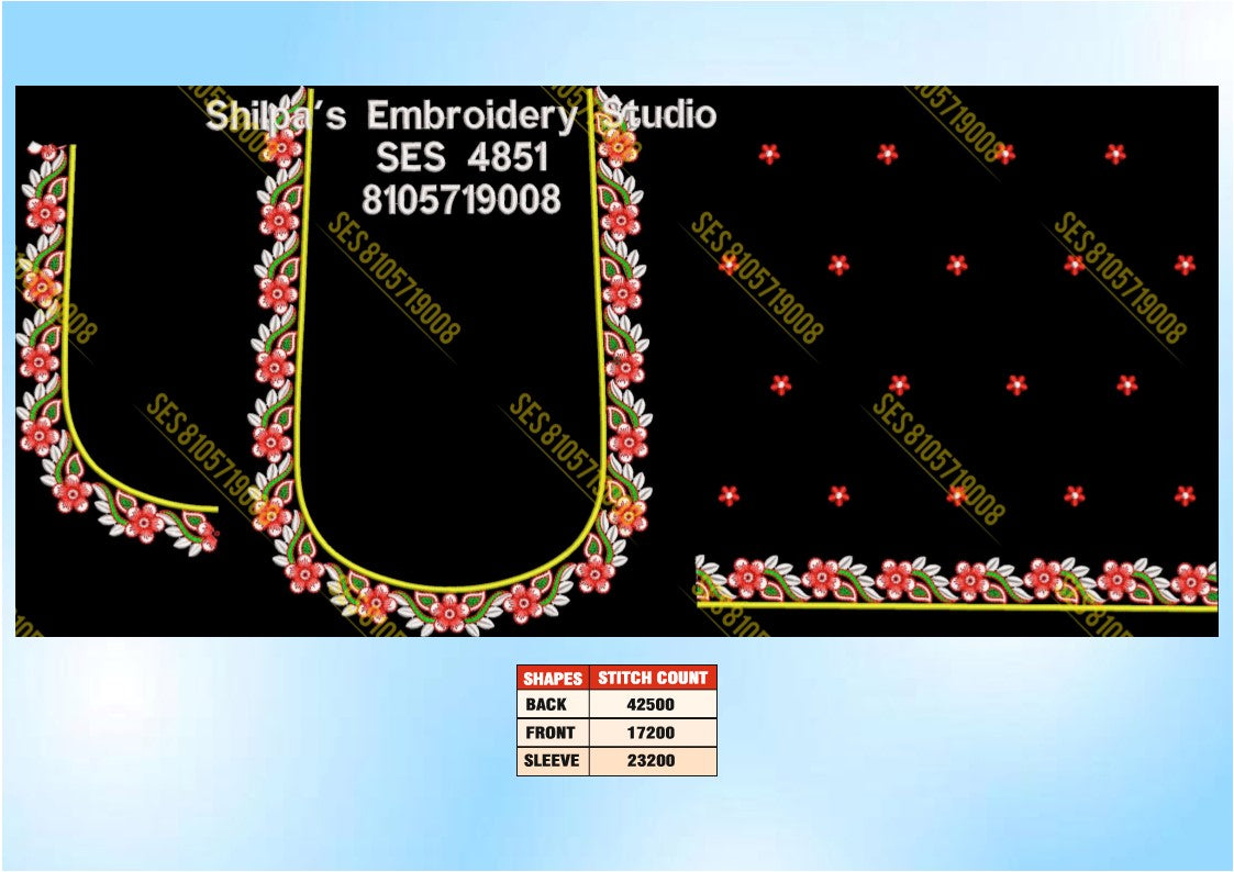 Embroidery Designs 4801-4900 Series