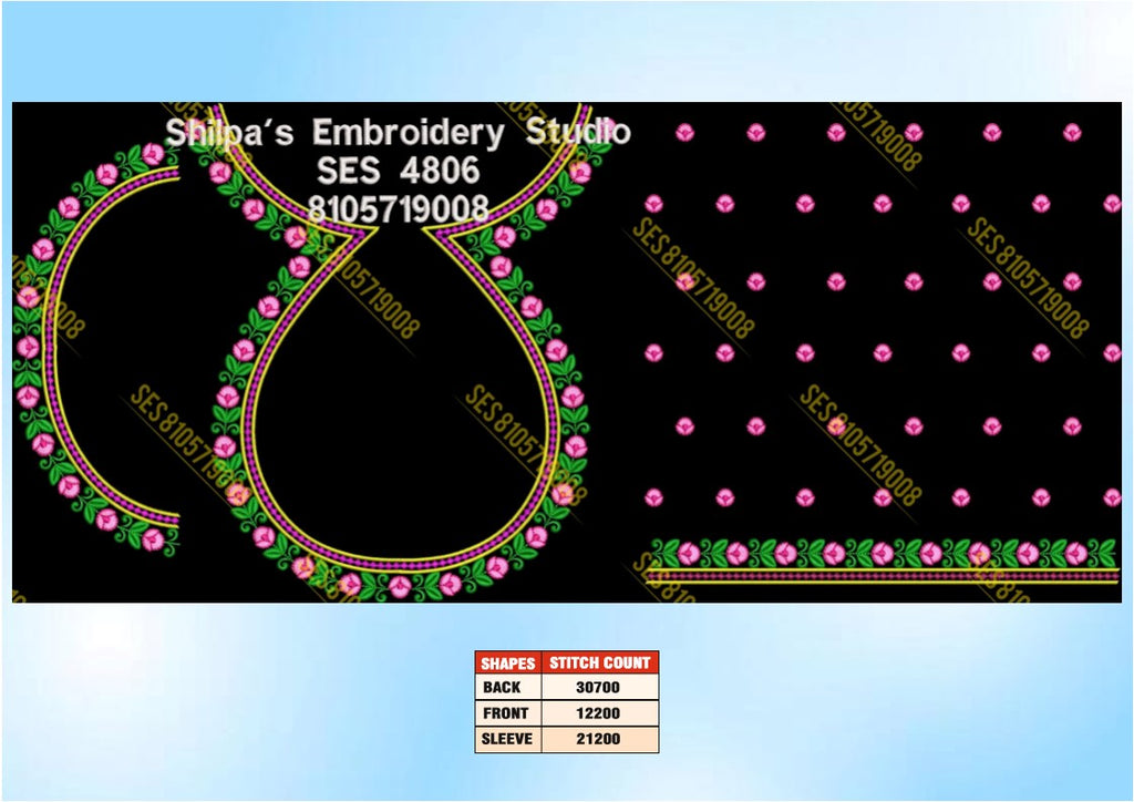 Embroidery Designs 4801-4900 Series