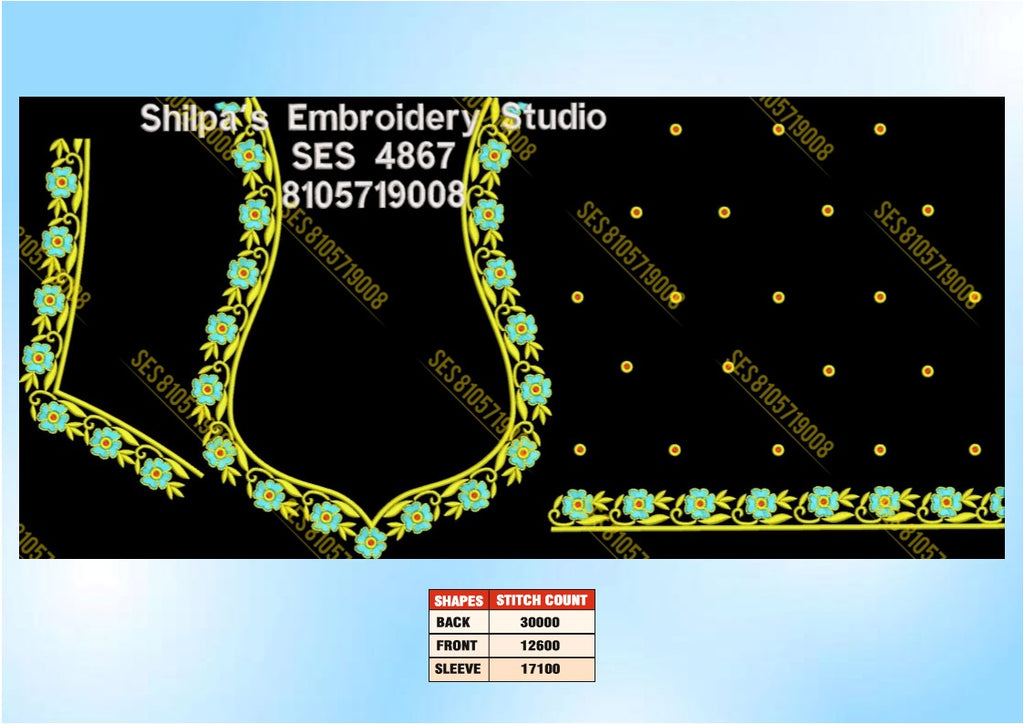 Embroidery Designs 4801-4900 Series
