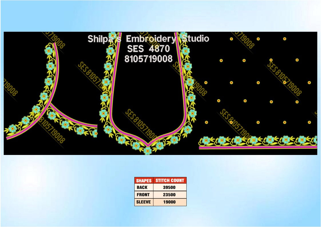 Embroidery Designs 4801-4900 Series