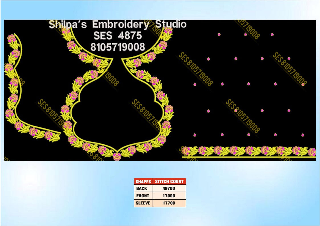 Embroidery Designs 4801-4900 Series