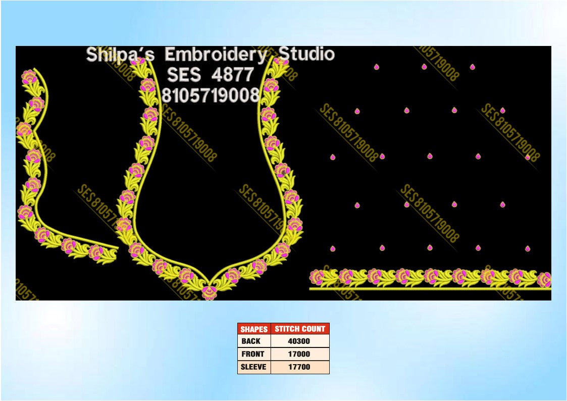 Embroidery Designs 4801-4900 Series
