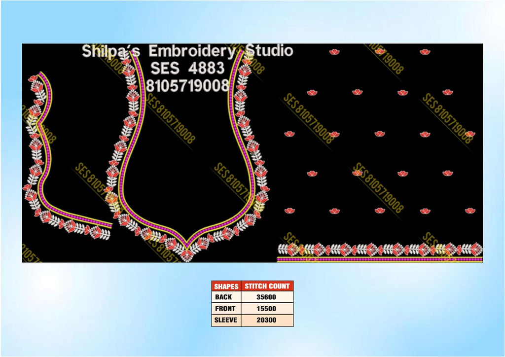 Embroidery Designs 4801-4900 Series