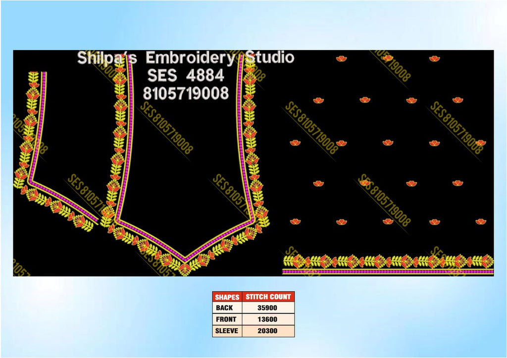 Embroidery Designs 4801-4900 Series