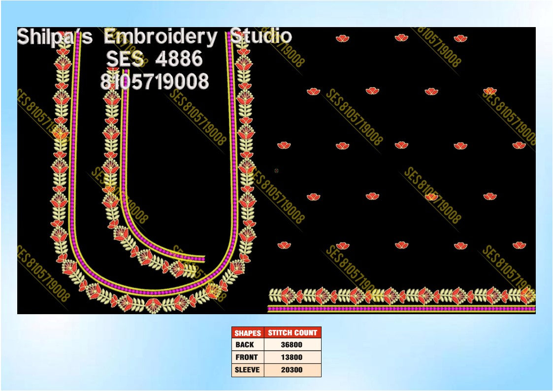 Embroidery Designs 4801-4900 Series