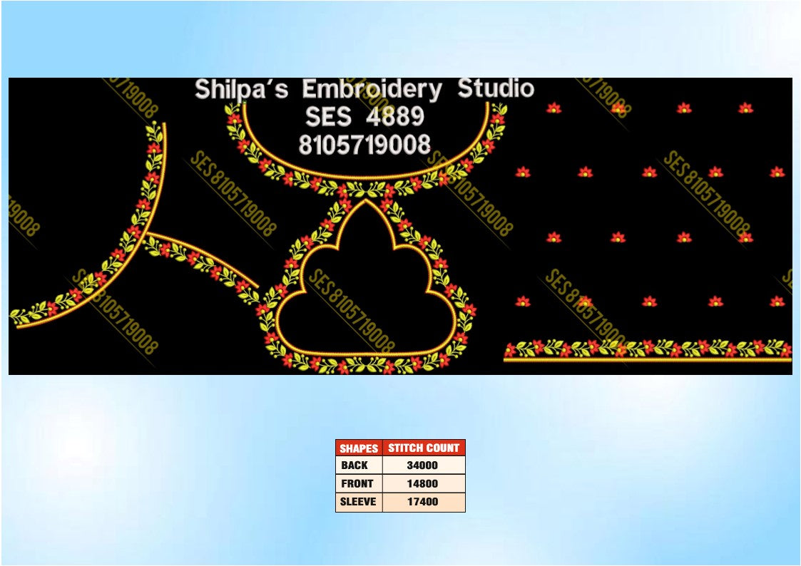 Embroidery Designs 4801-4900 Series