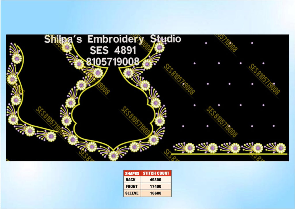 Embroidery Designs 4801-4900 Series
